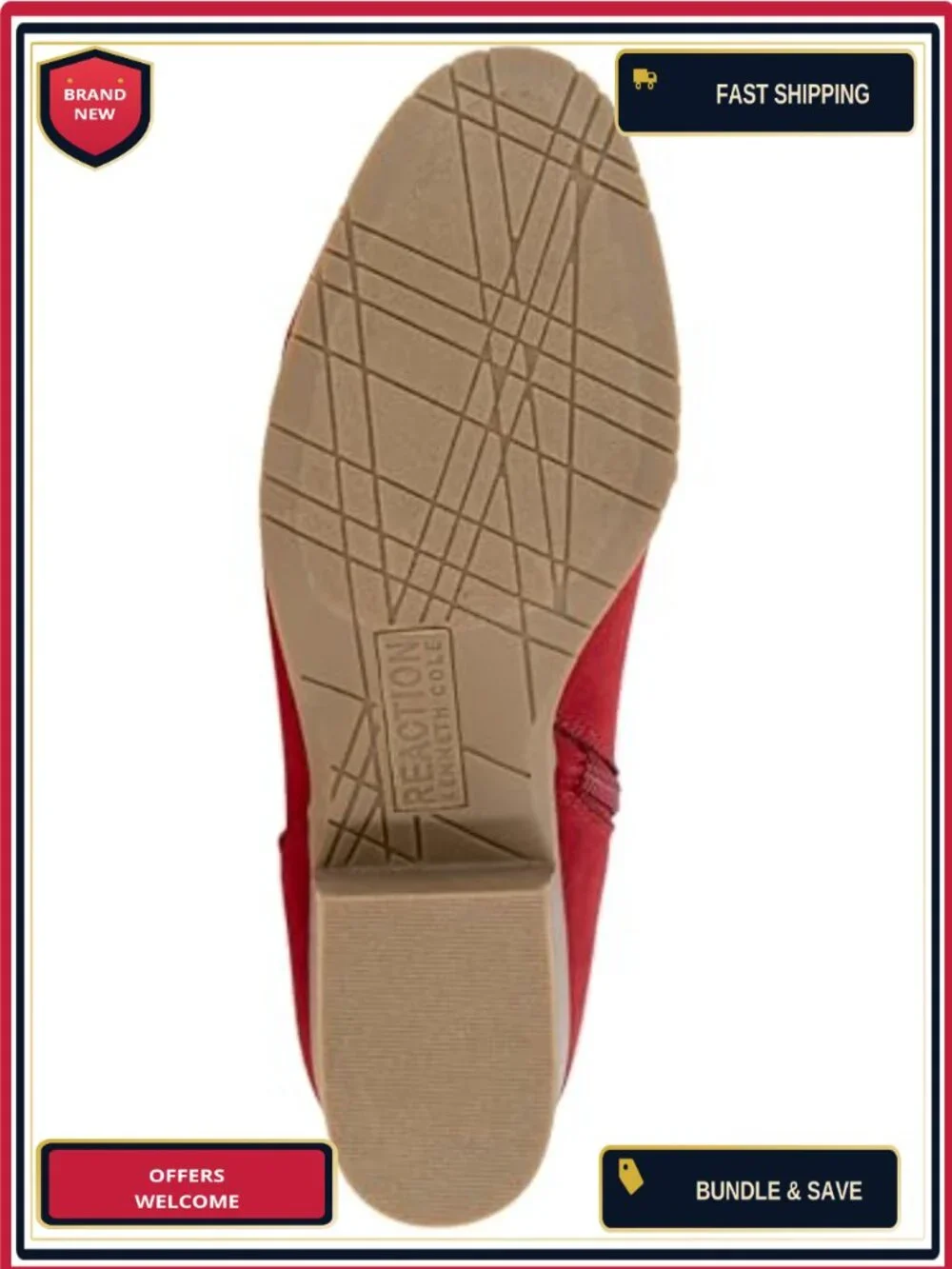 Block Heel Ankle Bootie with Inside Zip Synthetic